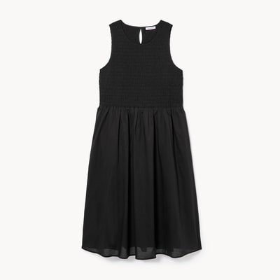 Women+ Smocked Tank Midi Dress - JF Black