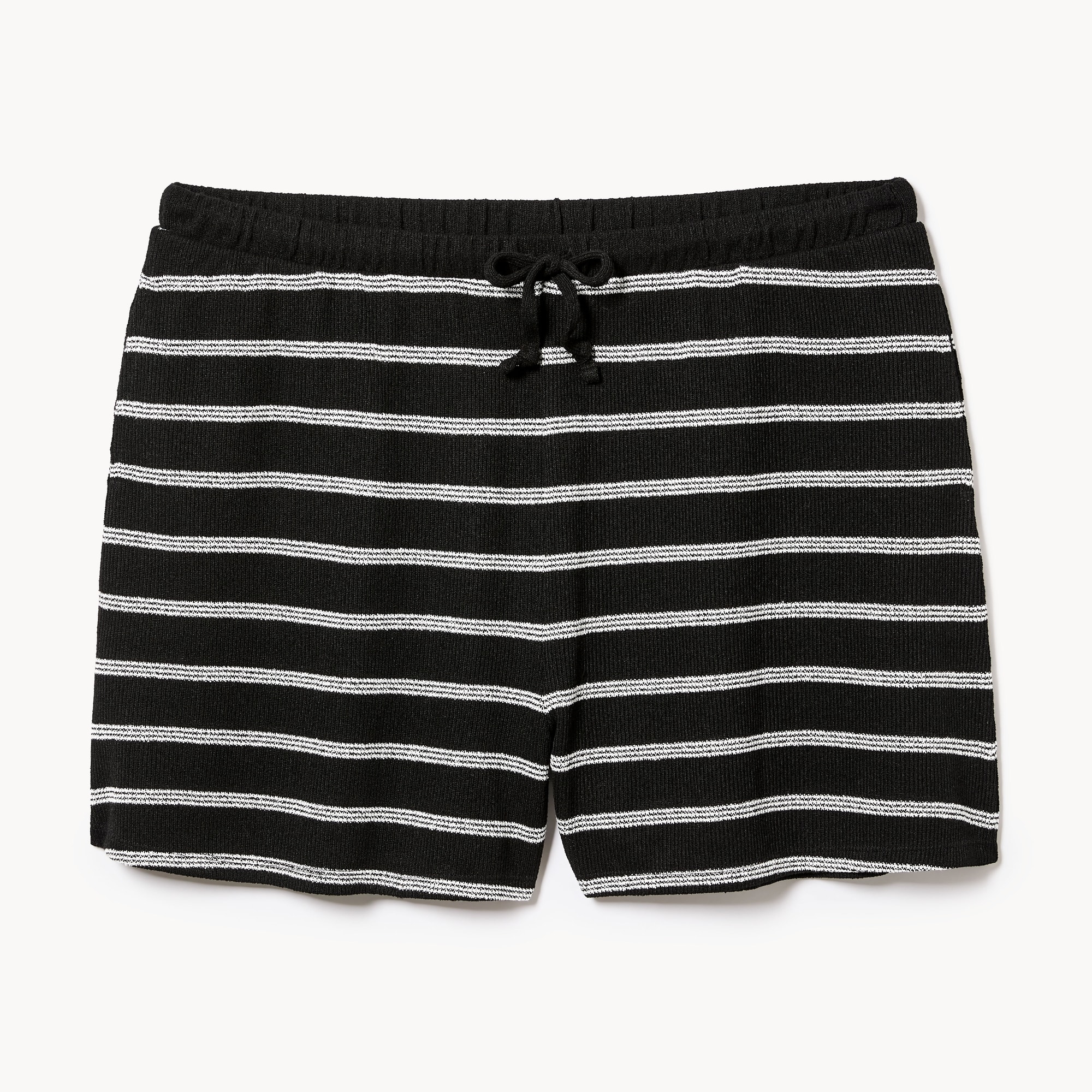Women+ Striped Pull-On Short in Black from Joe Fresh