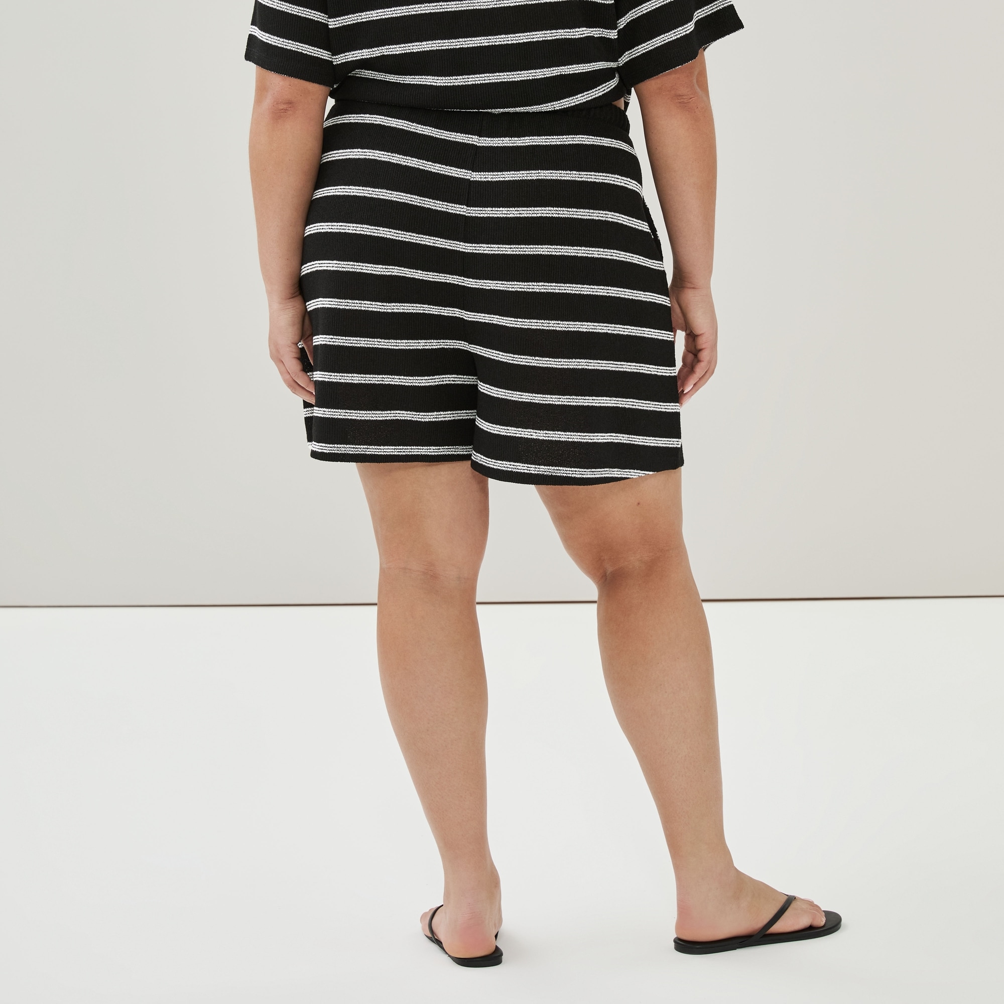 Women+ Striped Pull-On Short