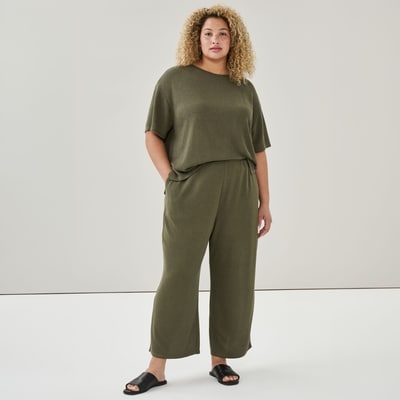 Pantalon court sans attache Femmes+ - Olive