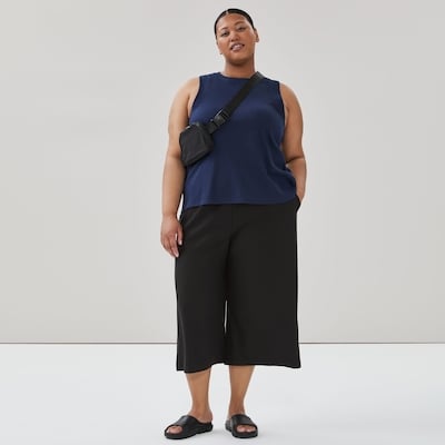 Cami sport ras du cou Femmes+ - Marine