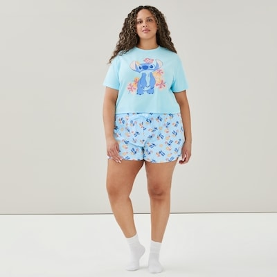 Ensemble pyjama Stitch de Disney, Femmes+ - Bleu Pâle