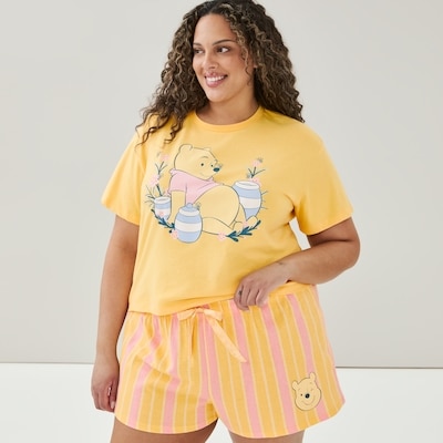 Women+ Disney Winnie the Pooh Sleep Set - Yellow