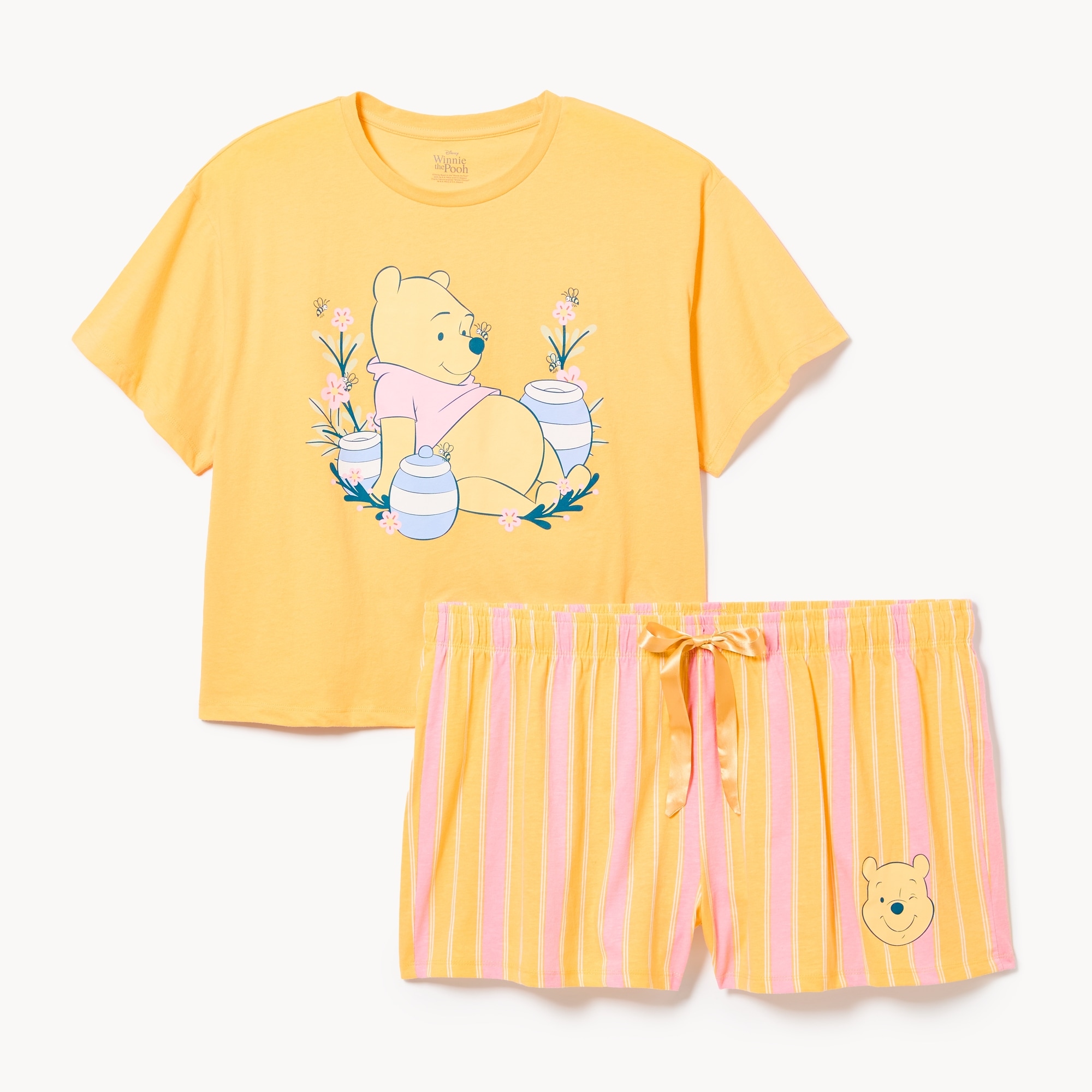 Women+ Disney Winnie the Pooh Sleep Set in Yellow from Joe Fresh