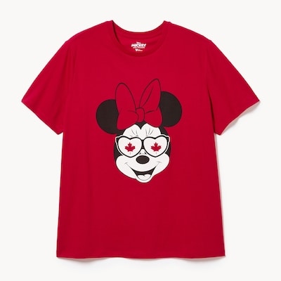 Women+ Disney Minnie Mouse Canada T-Shirt - Red