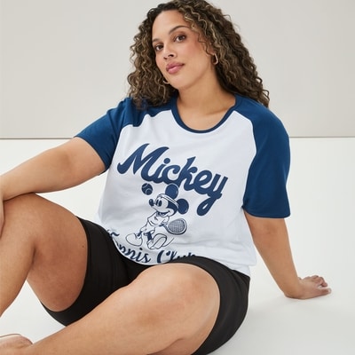 Women+ Disney Mickey Mouse Vintage T-Shirt - Navy
