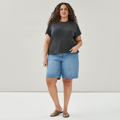 Women+ Washed Dolman T-Shirt - Onyx