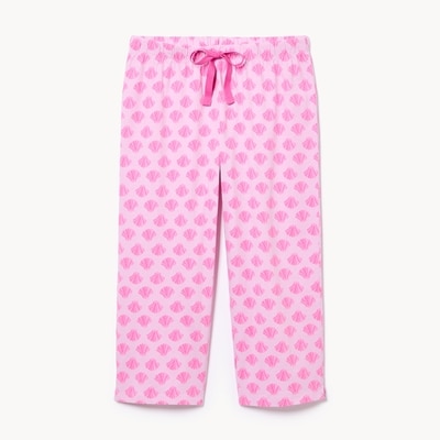 Pantalon de nuit court imprimé - Rose