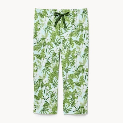 Pantalon de nuit court imprimé - Vert
