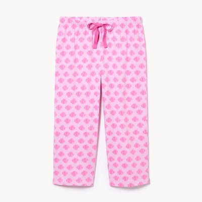 Pantalon de nuit court imprimé - Rose