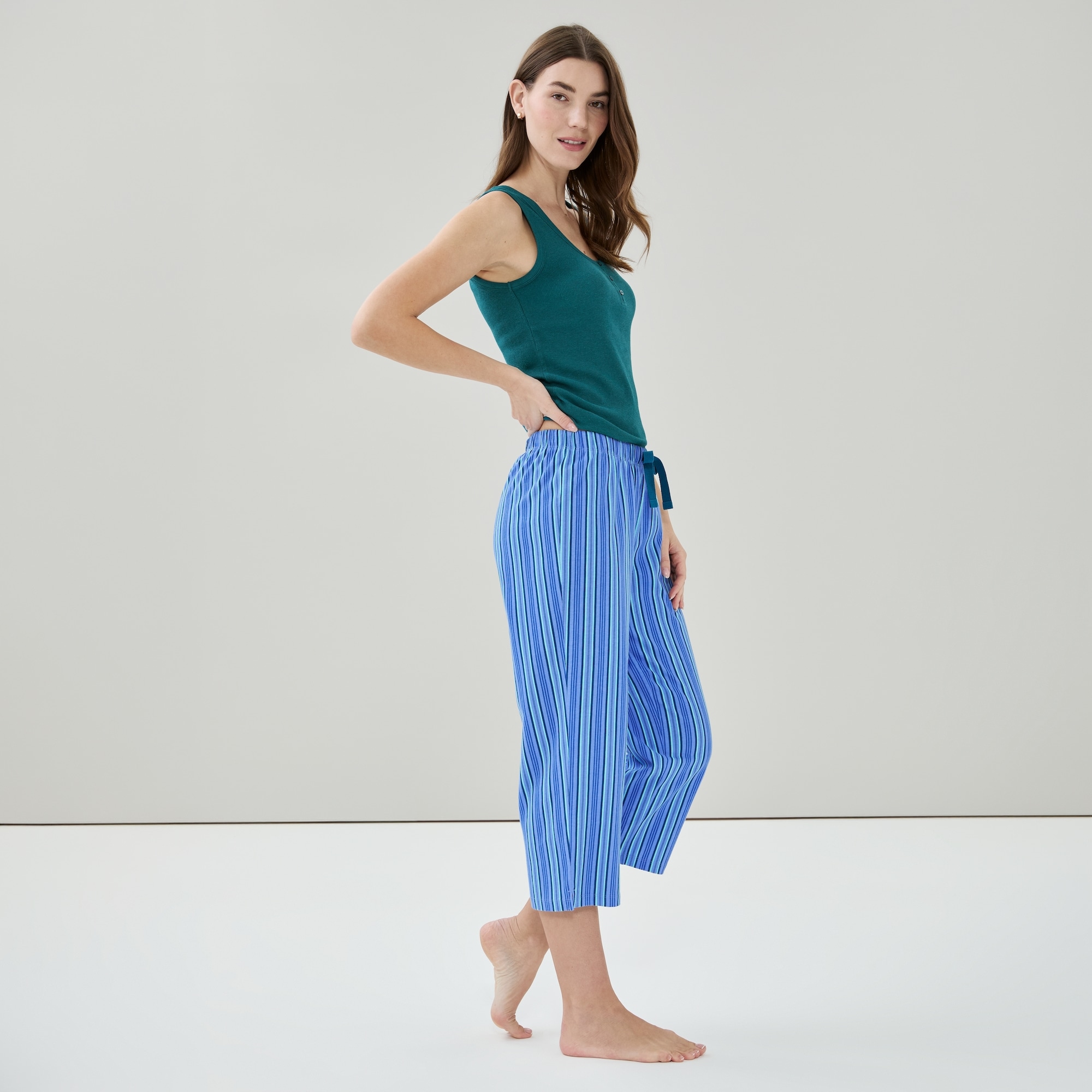 Printed Cropped Sleep Pant