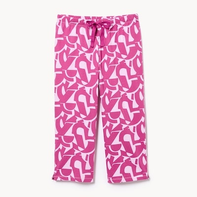 Pantalon de nuit court imprimé - Magenta