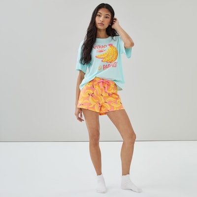 Printed Sleep Short - Yellow