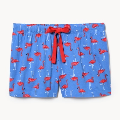 Printed Sleep Short - Blue