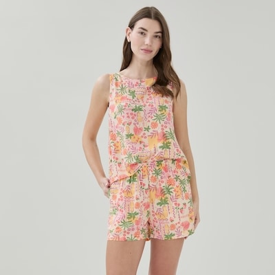Printed Sleep Short - Light Pink