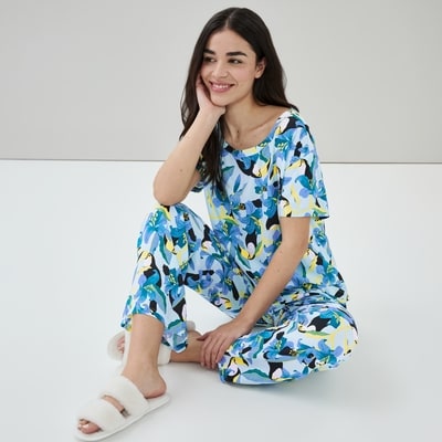 Printed Sleep T-Shirt - Blue