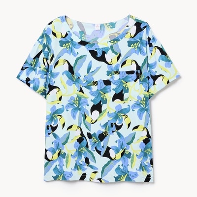 Printed Sleep T-Shirt - Blue