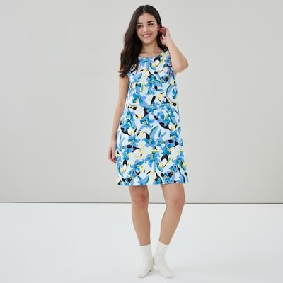Printed Sleep Dress - Blue