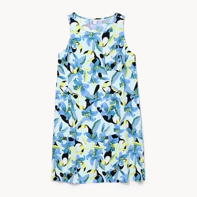 Chemise de nuit imprimée - Bleu