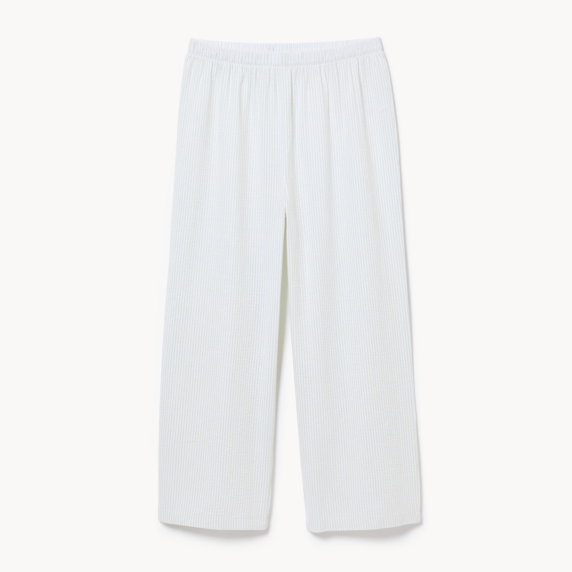 Seersucker Cropped Sleep Pant