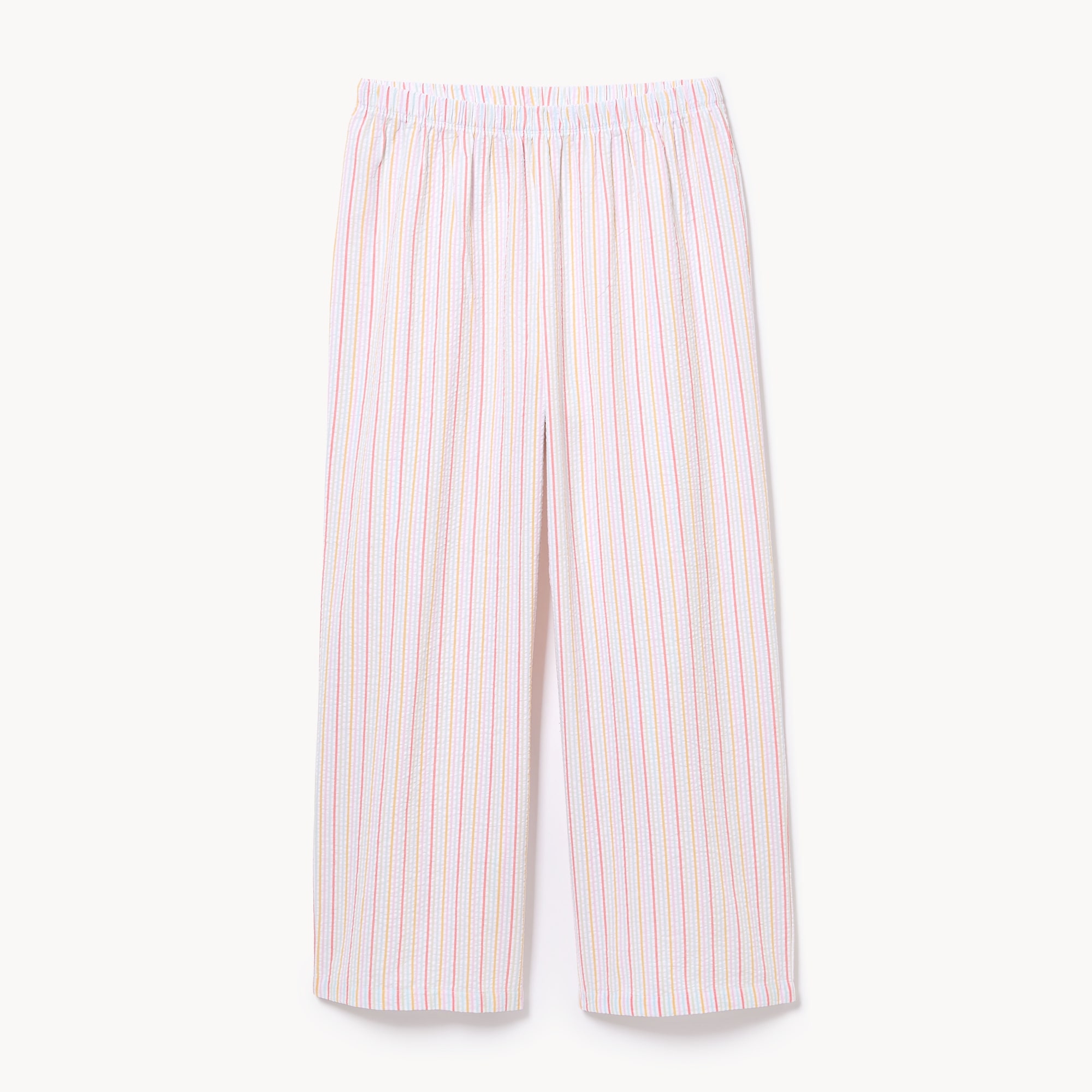 Pantalon court de nuit en tissu gaufré