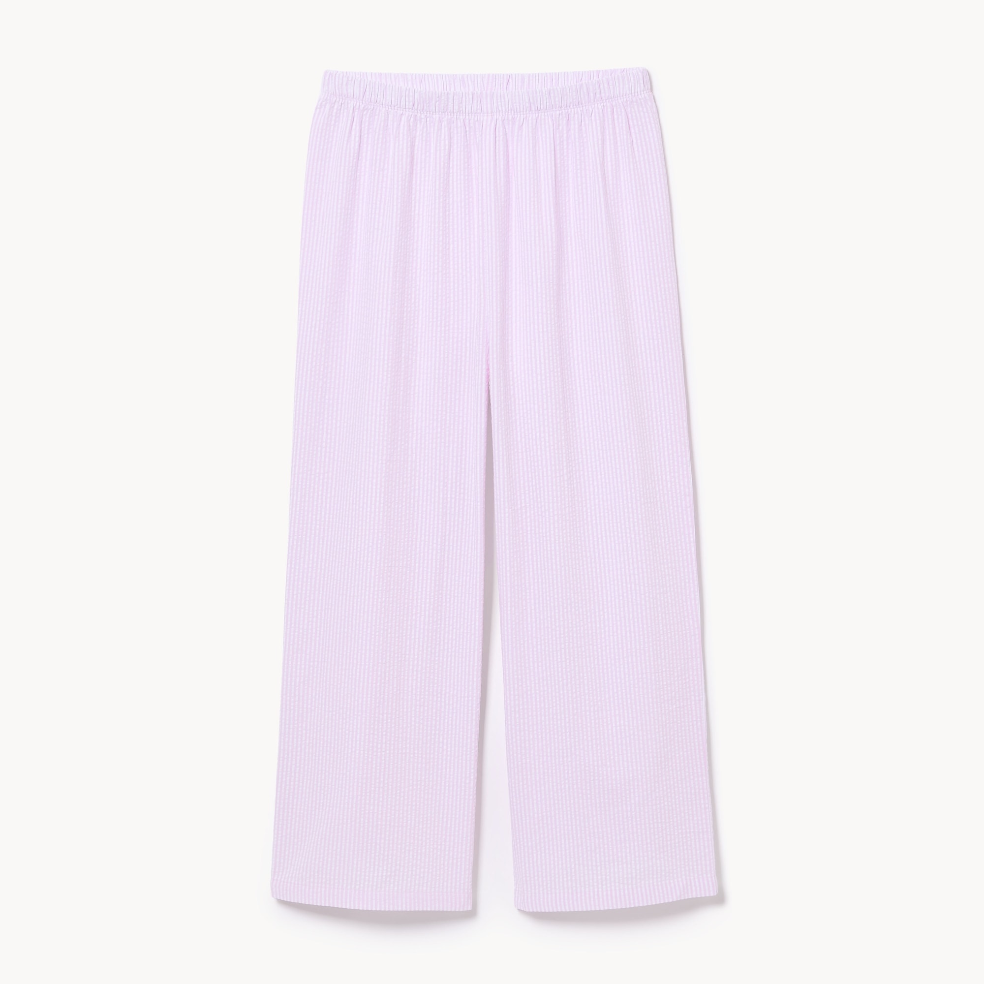 Pantalon court de nuit en tissu gaufré