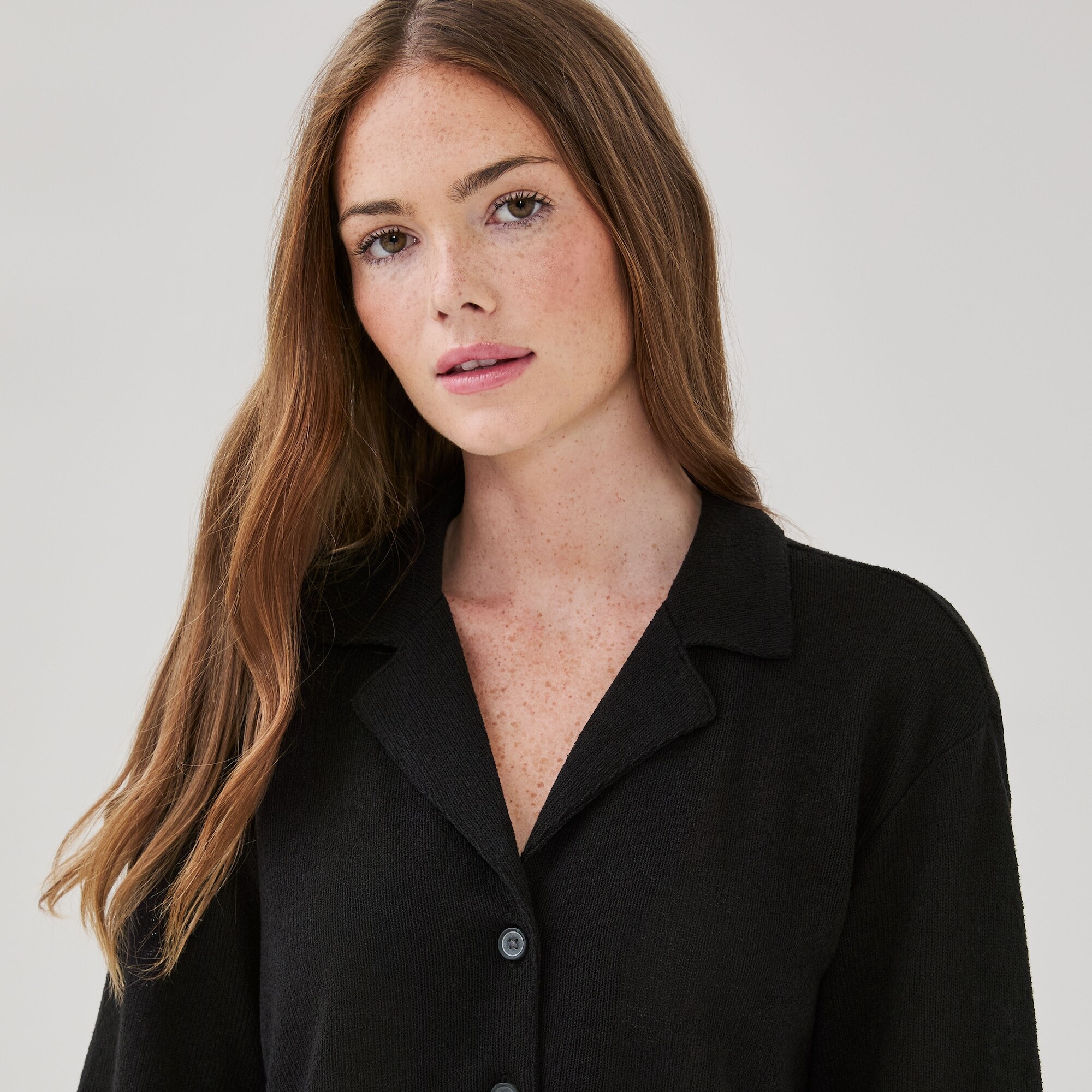 Chemise décontractée à col cubain