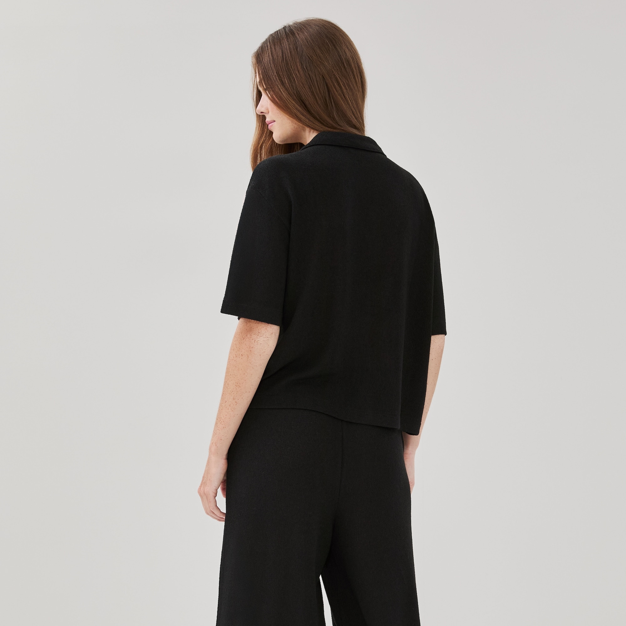 Chemise décontractée à col cubain