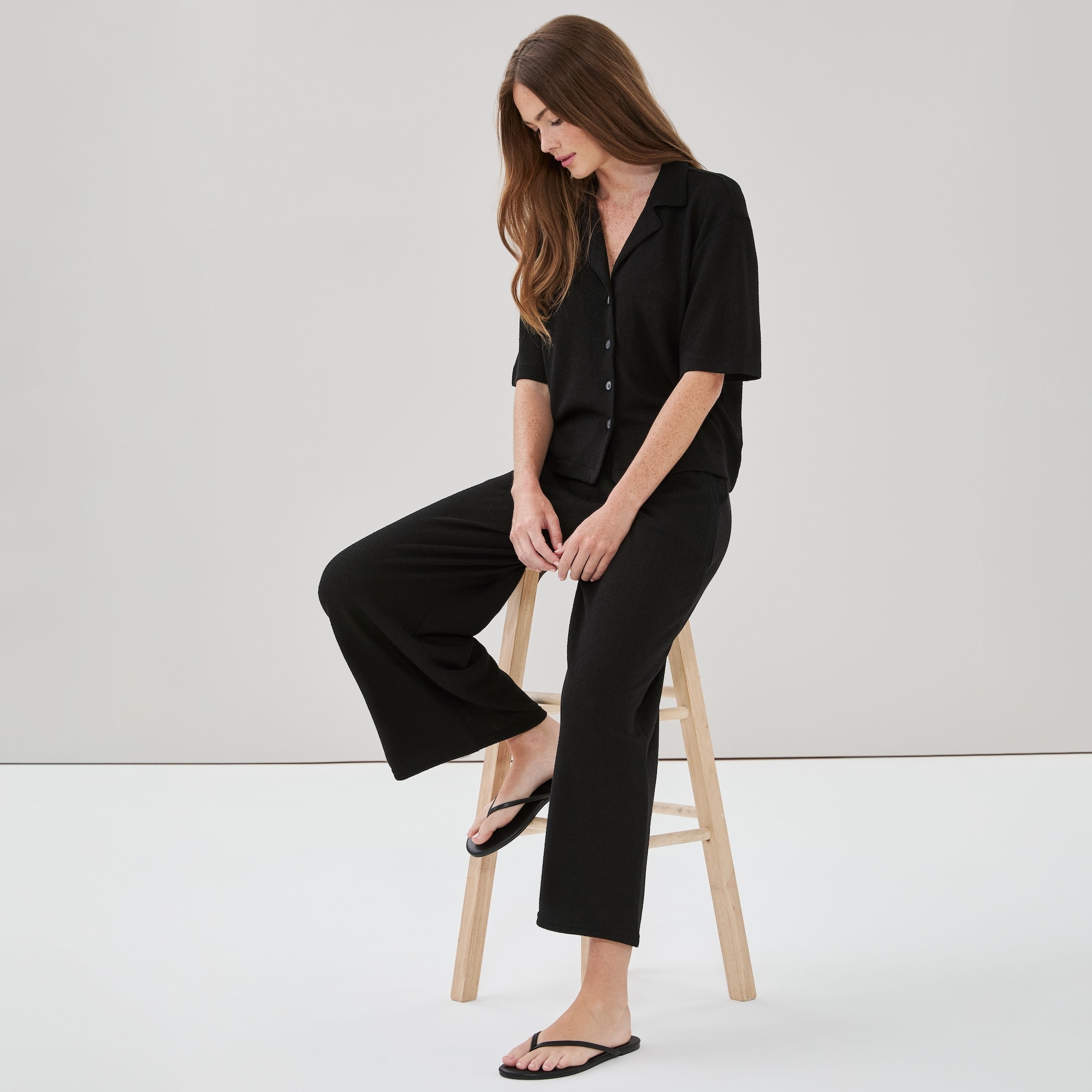 Chemise décontractée à col cubain