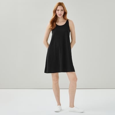 Knit Tank Dress - JF Black