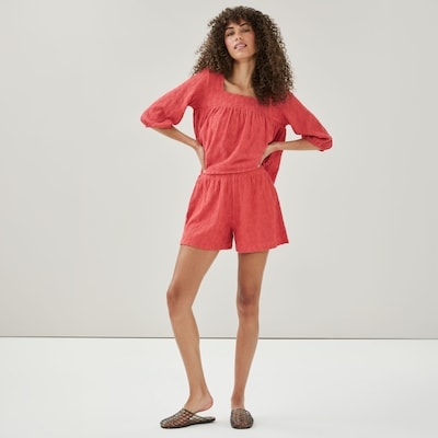 Crinkled Short - Dusty Red
