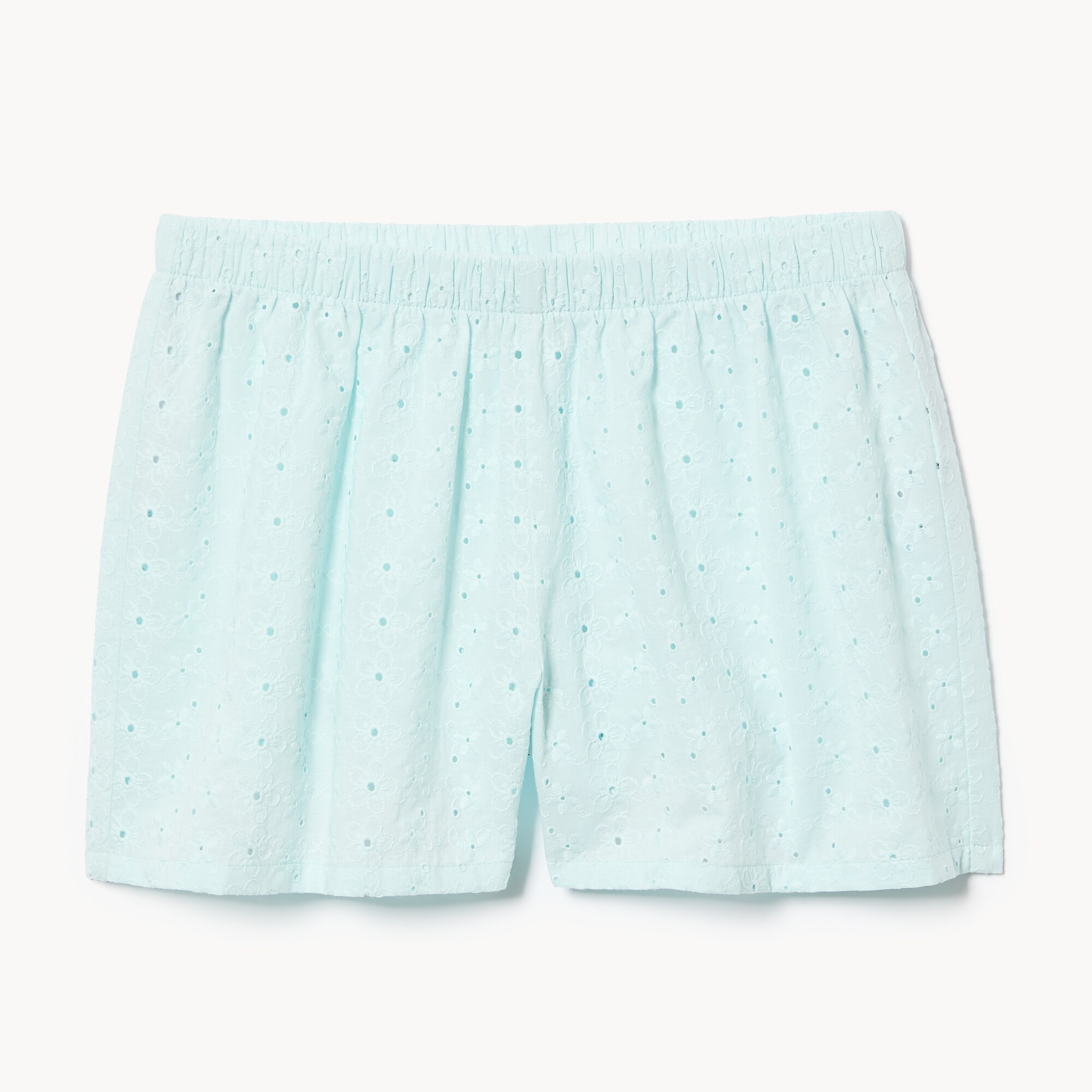 Short de nuit à broderie anglaise