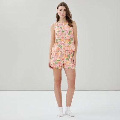 Printed Sleep Tank - Light Pink