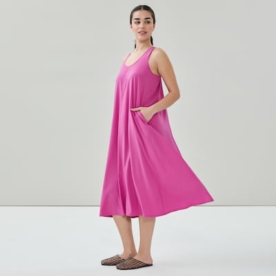 On-the-Go Maxi Dress - Magenta