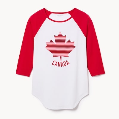 Active Canada Baseball Long Sleeve Top - White