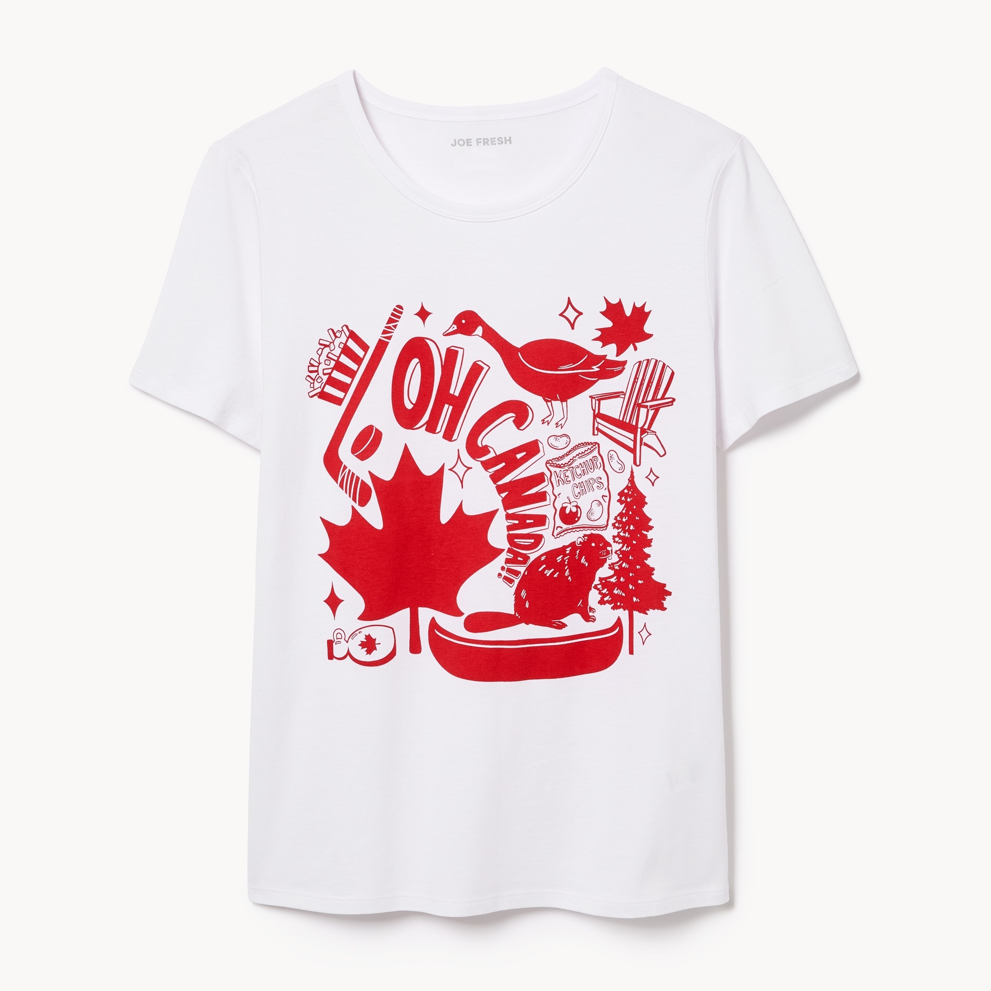 Canada T-Shirt in White from Joe Fresh