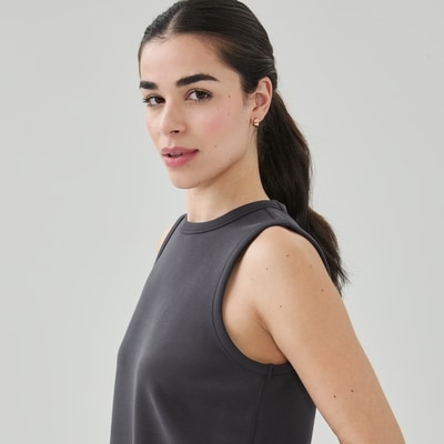 Cami sport sablée - Gris Foncé