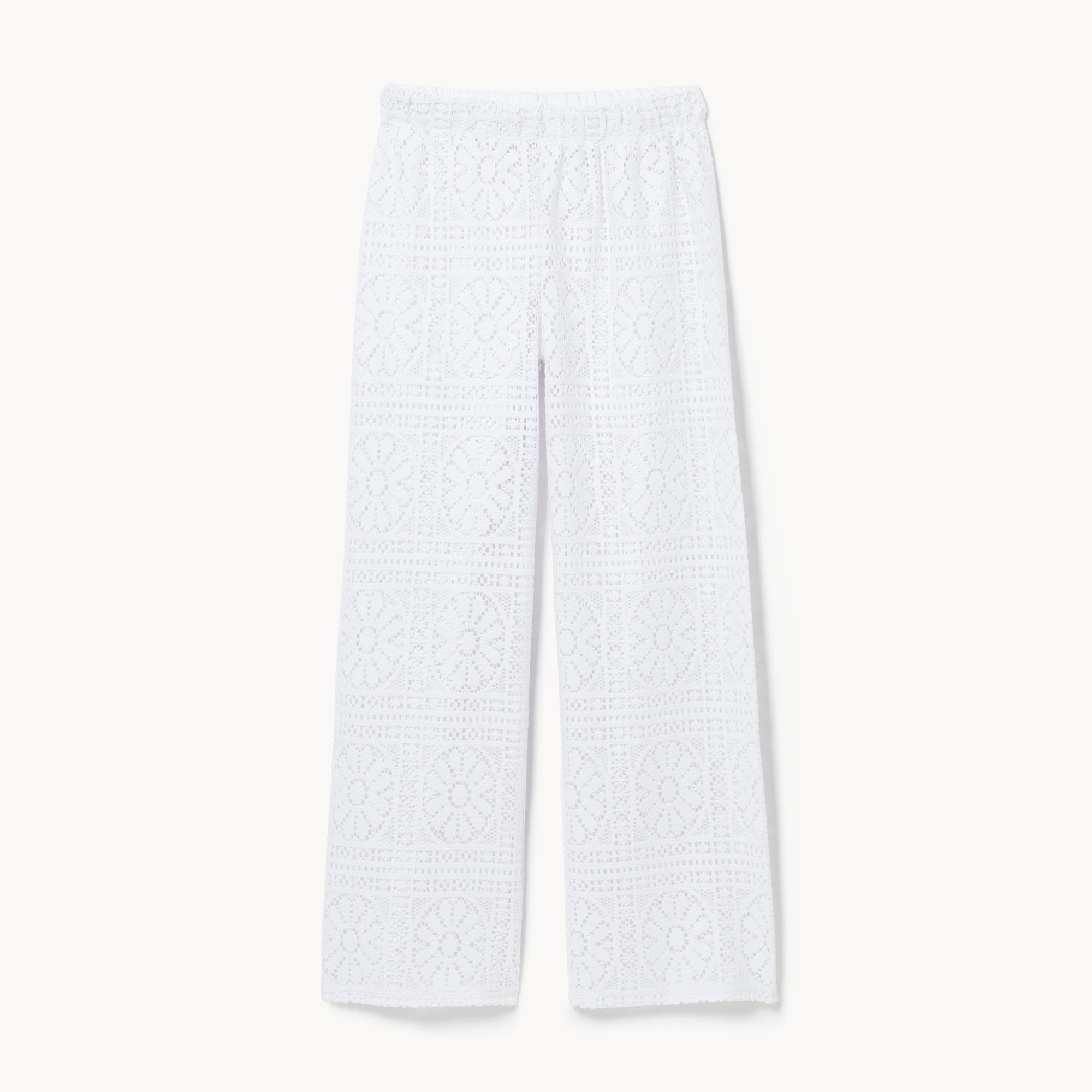 Pantalon cache-maillot de bain crocheté