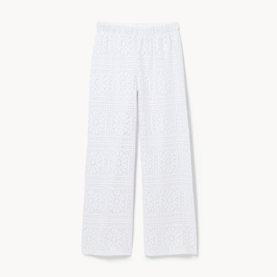 Crochet Cover-Up Pant - White