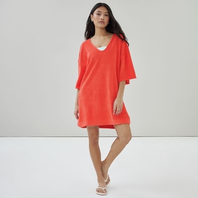 Cover-Up Tunic - Bright Red