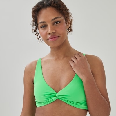 Haut de bikini torsadé sur l’avant - Vert Vif