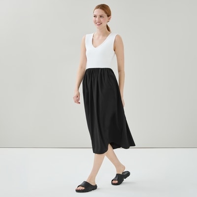 Robe midi tout-aller - Blanc