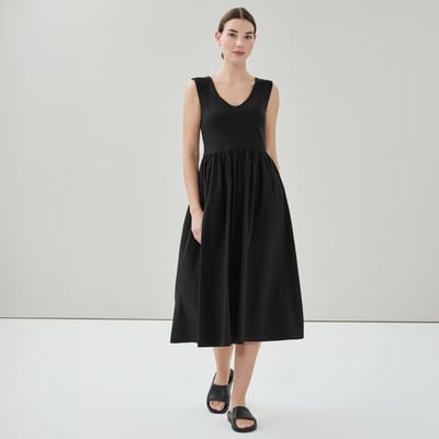 Robe midi tout-aller - Noir