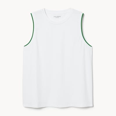 Active Moisture-Wicking Muscle Tank - White