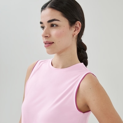 Active Moisture-Wicking Muscle Tank - Light Pink