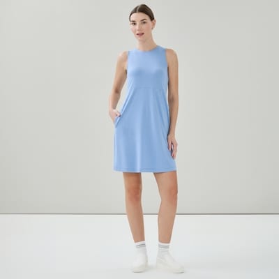 Minirobe cami sport - Mélange De Bleu Pâle