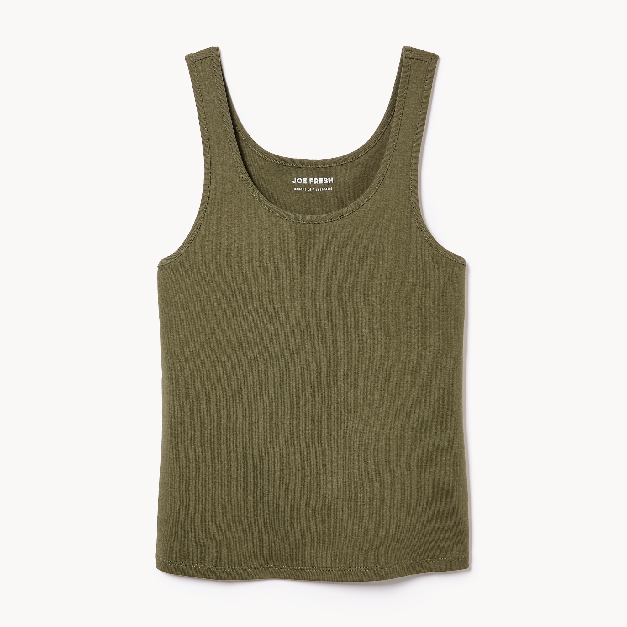 Women+ Organic Cotton Tank in Olive from Joe Fresh