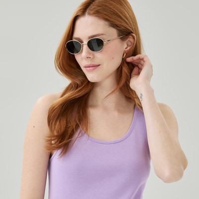 Organic Cotton Tank  - Light Purple
