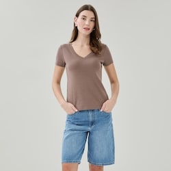 Joe Fresh T-shirt à col en V en coton biologique 1 ea, 16,00 $/1ch