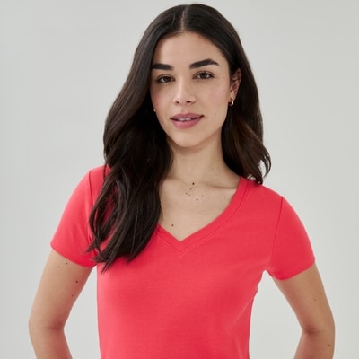 Joe Fresh T-shirt à col en V en coton biologique 1 ea, 16,00 $/1ch
